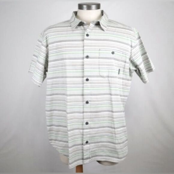 COLUMBIA Men’s Size medium in light green & gray.  Regular Fit.  Like NEW! - Picture 7 of 9